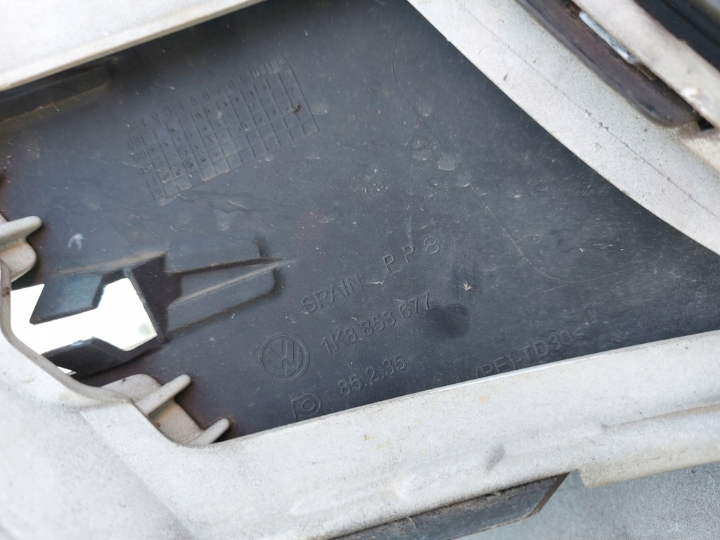 фото №13, Vw scirocco 1k8 решітка радіатора бампер передній перед