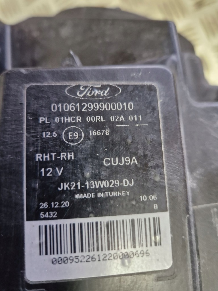 фото №5, Лампа правая передняя линза led ford custom lift 2017r-