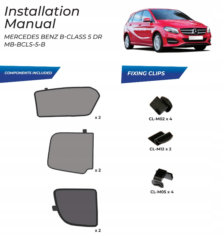 фото №15, Шторки захист mercedes b klasa w246 2012- захист шторка сонцезахисні