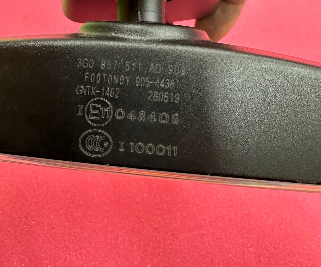 фото №6, Дзеркало внутрішнє audi vw 3g0857511ad фотохромний vw golf vii 7