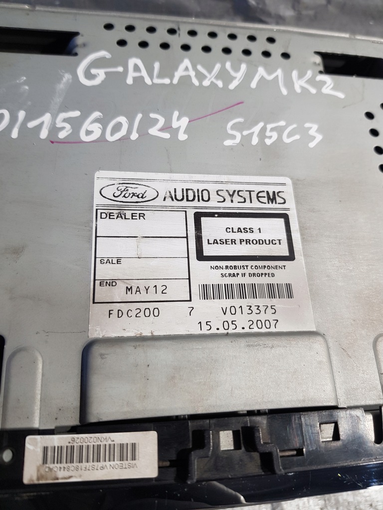 фото №6, Радіо ford galaxy mk2 7s7t-18c815-ab