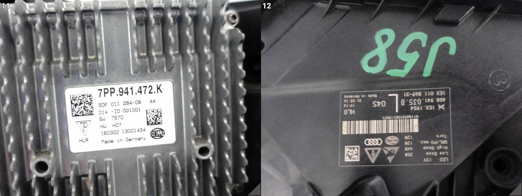 фото №12, Audi rs7 4g8 c7 lift 14-18 лампа full led matrix левая комплектная europa