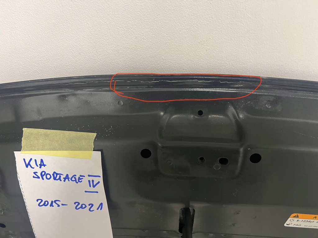 фото №8, Капот крышка двигателя перед kia sportage iv 4