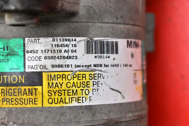 фото №8, Компрессор кондиционера mini cooper one r50 1.6 16v