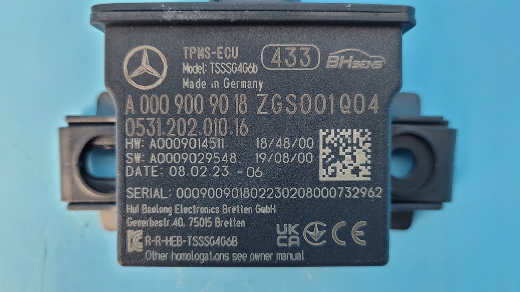 фото №11, Mercedes x247 glb 200 23r модуль блок керування тиску шин a0009009018