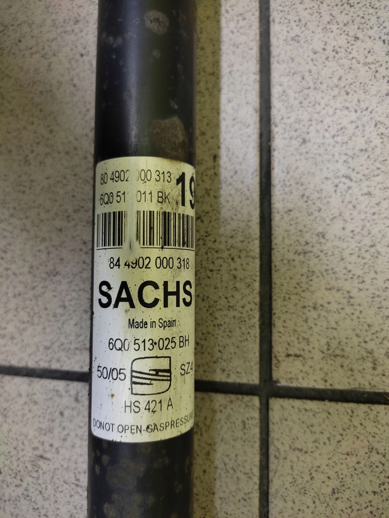 фото №4, Seat ibiza iii 1.4 16v амортизатор лівий задня