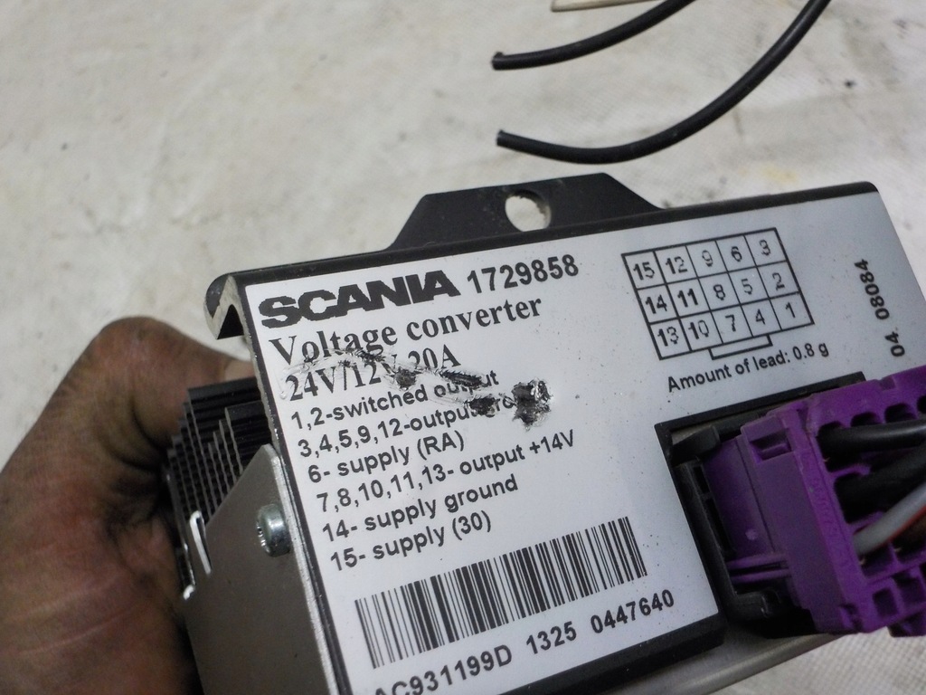 фото №2, Scania r перетворювач напруги 1729858
