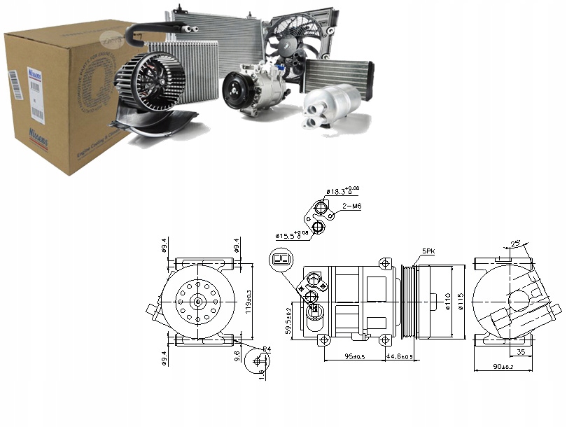 фото №1, Компресор компресор кондиціонера [nissens]