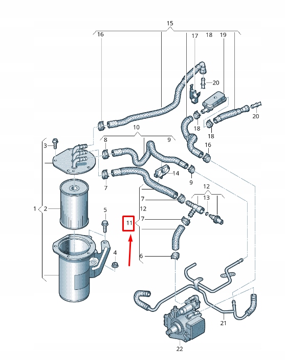 фото №1, Vw t-cross c1 fuel line 2q0130307l