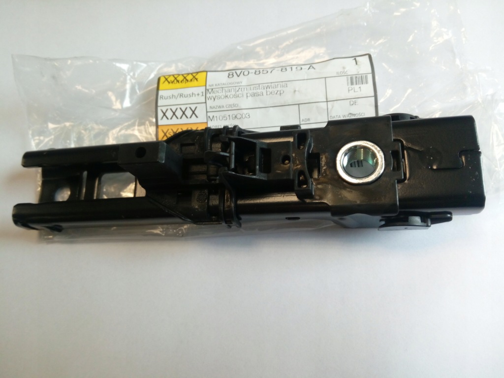 фото №4, Регулировка ремней vw golf vii octavia rapid toledo новый 8v0857819a oryg.