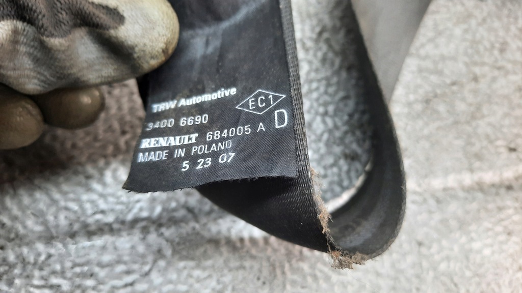 фото №5, Pas безопасности p.p. renault modus 07r 1.5dci