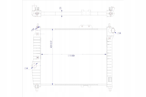 фото №2, Радіатор води chevrolet aveo 02-04 rad 706-0021-r ty #petrolhead pro+ kit5