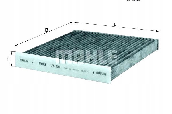 фото №1, Knecht фильтр кабины с углем ford transit transit