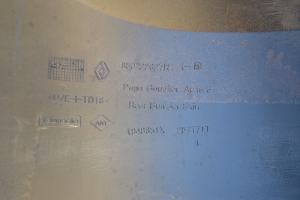 фото №7, Бампер задняя задний duster ii 2017- 850222027r 4xpdc