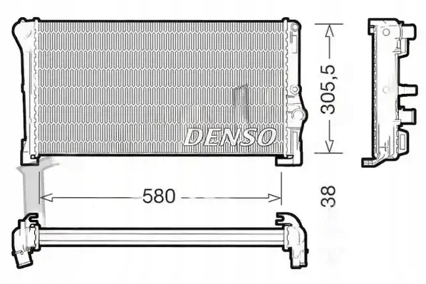 Купити Радіатор води drm13010 denso fiat lancia idea