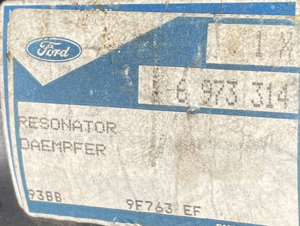фото №4, Mondeo mk1 труба резонатор повітря 93bb-9f763-ef