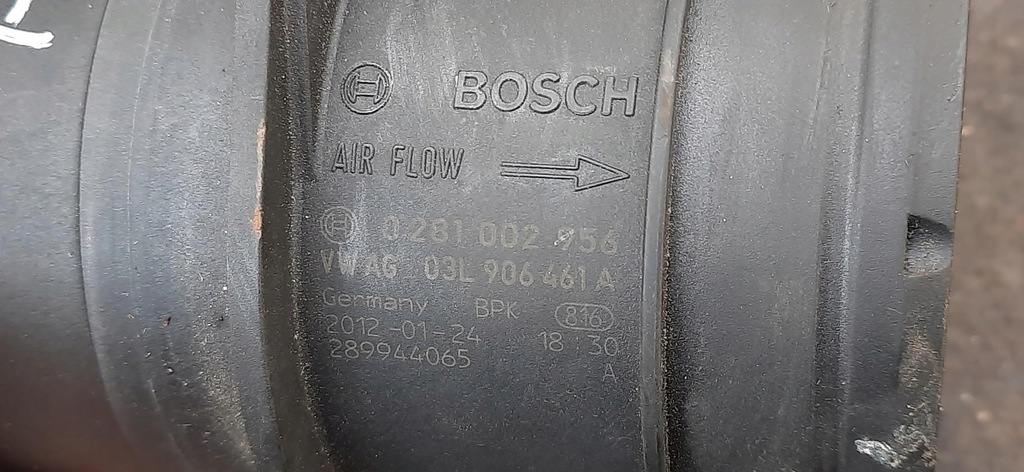 фото №8, Расходомер 2.0tdi audi q5 8r 0281002959