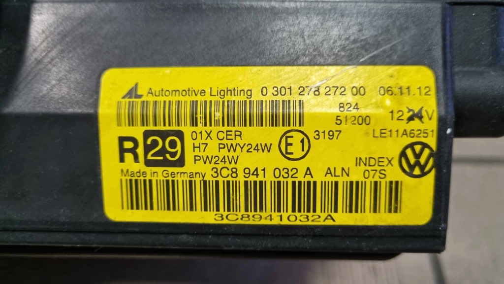 фото №6, Лампа права vw passat cc lift bi-xenon 3c8 032a