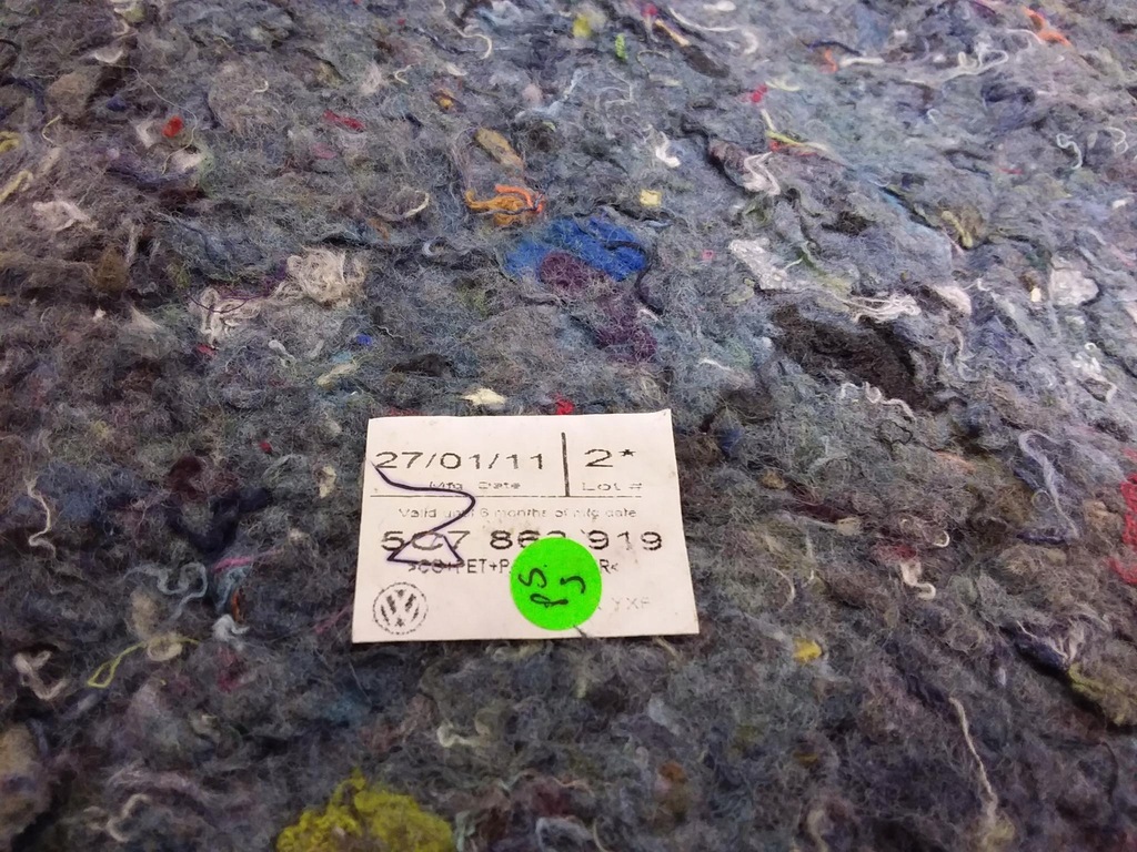 фото №5, Vw jetta vi коврик обшивка пол