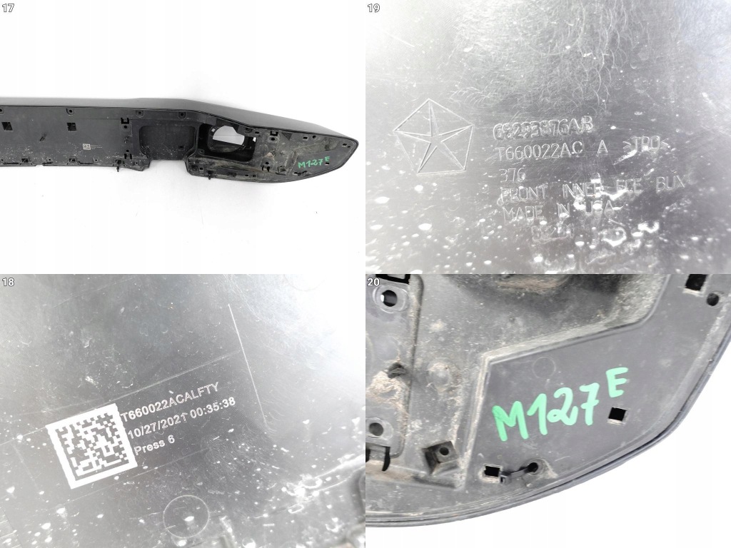 фото №12, Jeep wrangler jl iv 4 18- бампер перед 6xpdc