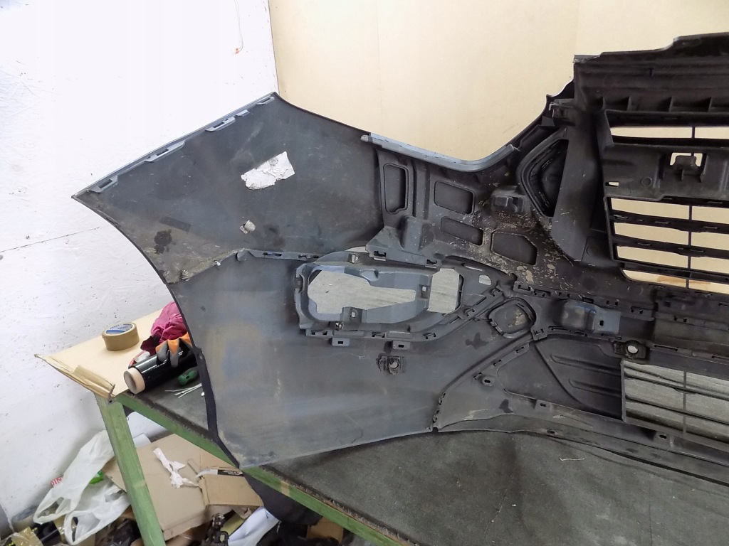 фото №11, Бампер перед ford transit custom jk21 lift гарний jk21-r17757 решітка радіатора хром