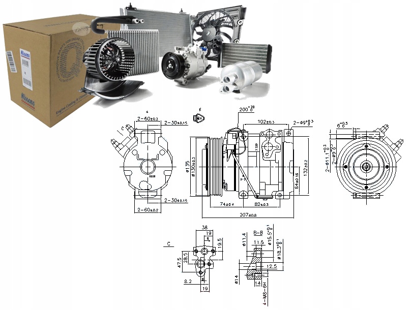 фото №1, Nissens 89558 компрессор, кондиционер