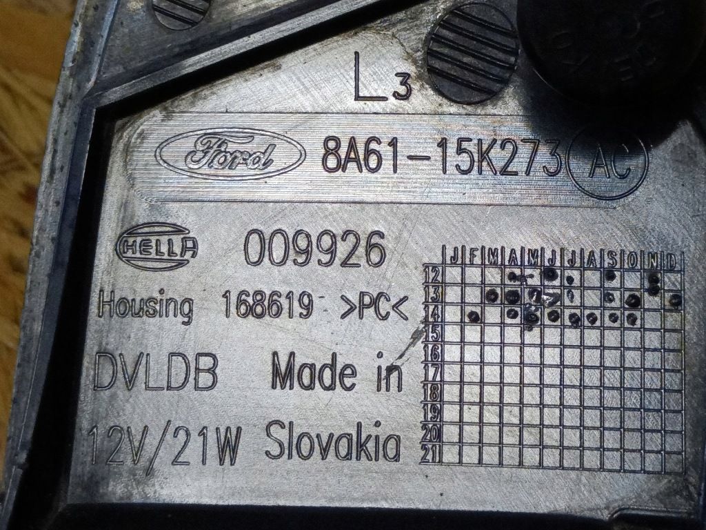 Ford c-max fiesta фара противотуманная левое  задняя 8a61-15k273 Киев