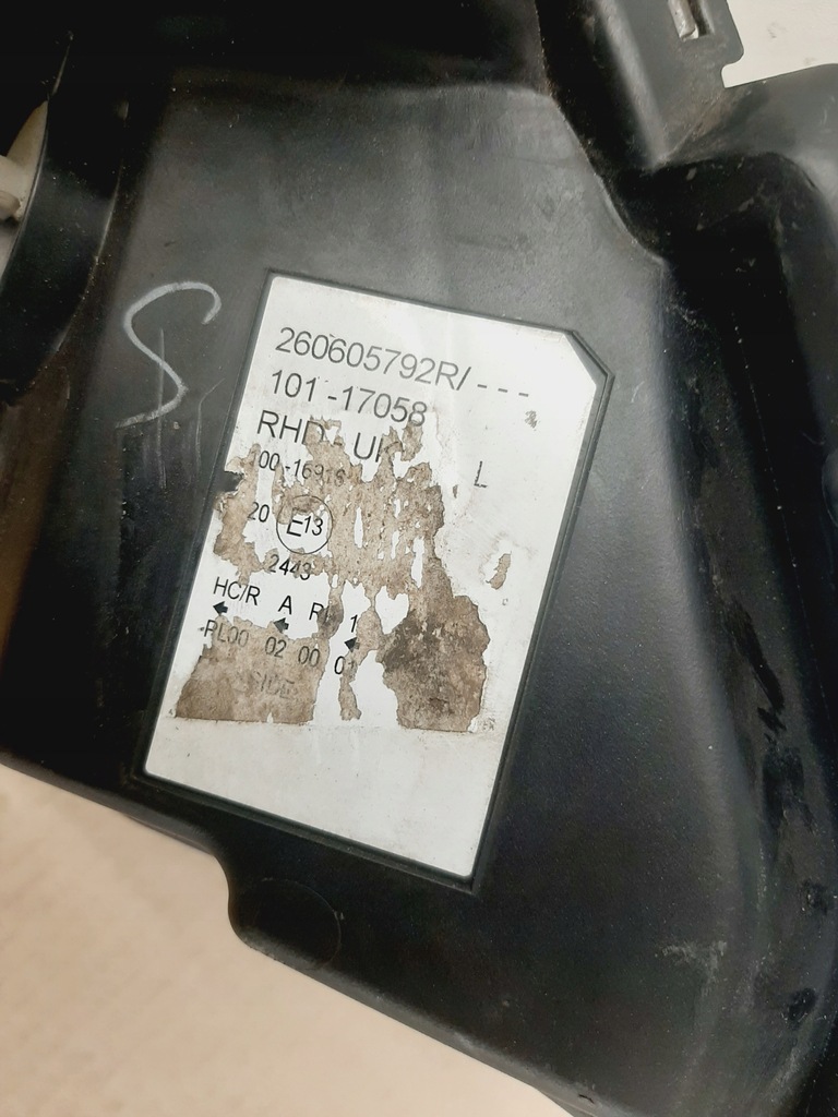 фото №12, Лампа левая перед передняя renault kangoo 2 ii lata 2008-2013 angielska