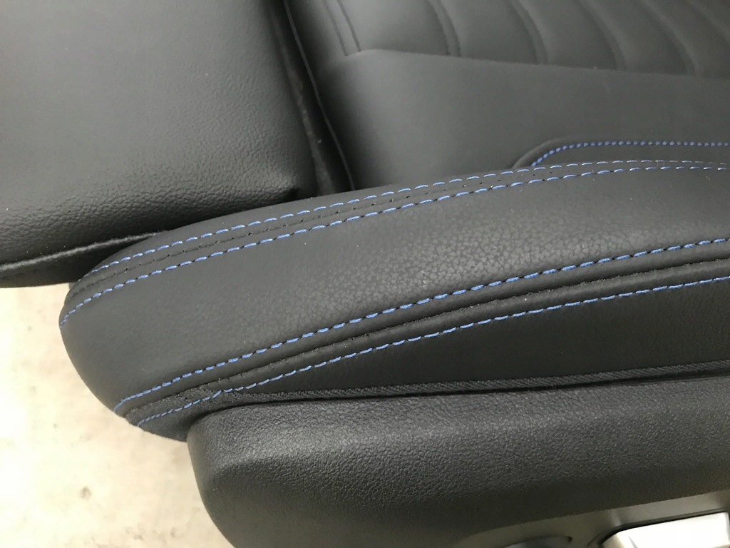 фото №10, Bmw ix3 g08 x3 g01 2022 lift сиденья перед заднее сиденье задняя кожа niebieska nić uk