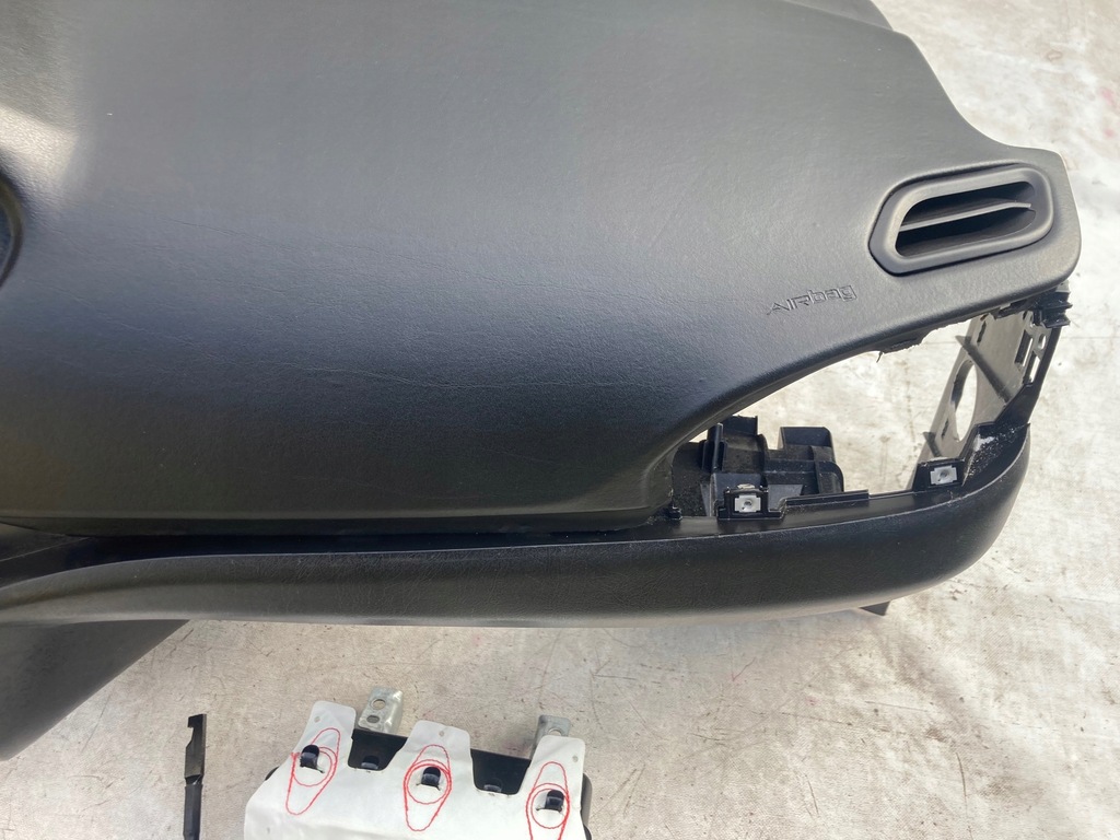 фото №6, Fiat tipo панель приладів панель приладів консоль подушки безпеки ремені