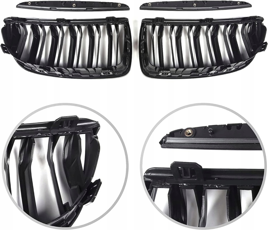 Решітка радіатора решітки радіатора чорні блиск bmw e90 e91 przedlift Оригінал