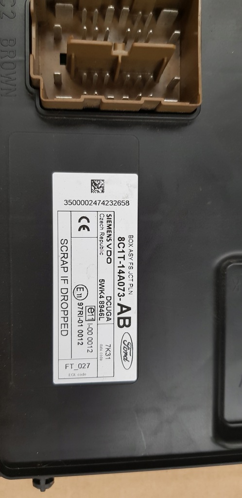 фото №4, Modół комфорту bsi ford transit mk7 8c1t14a073ab