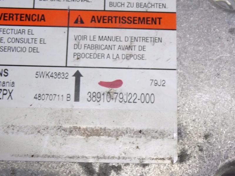 Suzuki sx-4 sx4 09 модуль подушок 38910-79j22 Зі Шроту