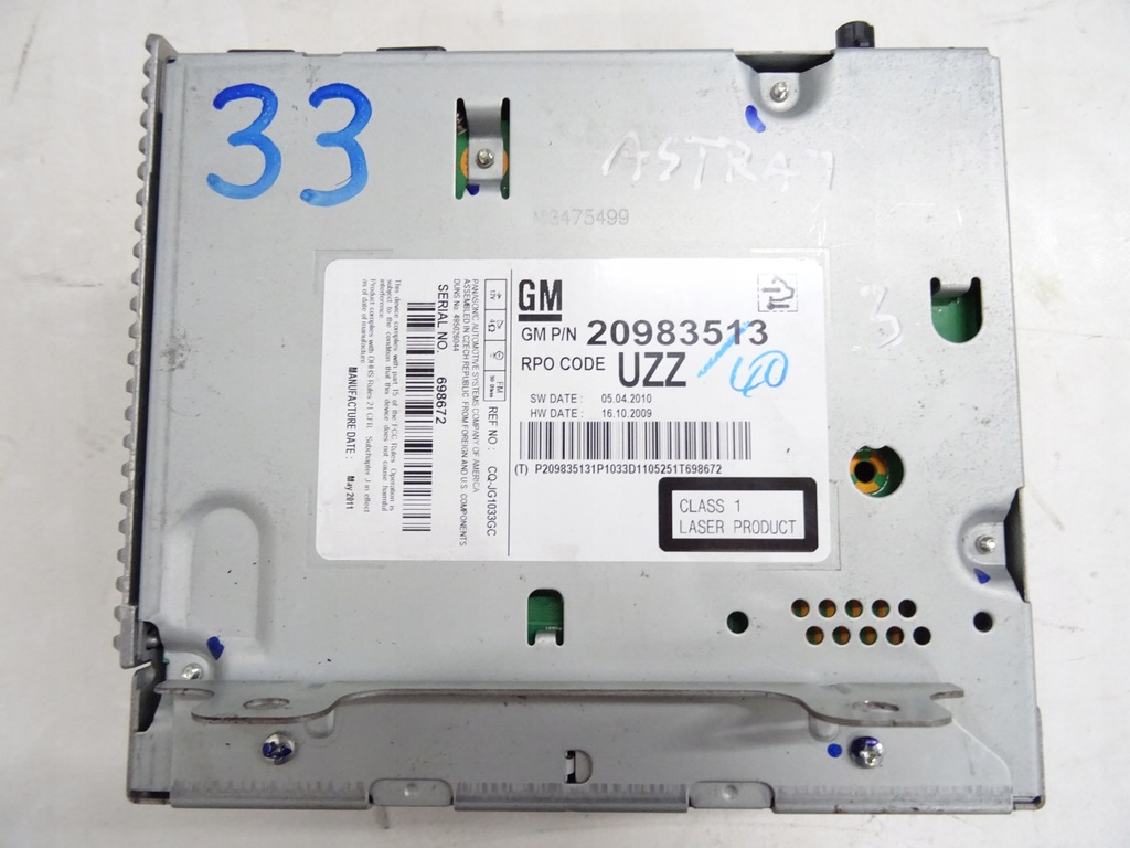 фото №5, Opel astra j радио радиопроигрыватель