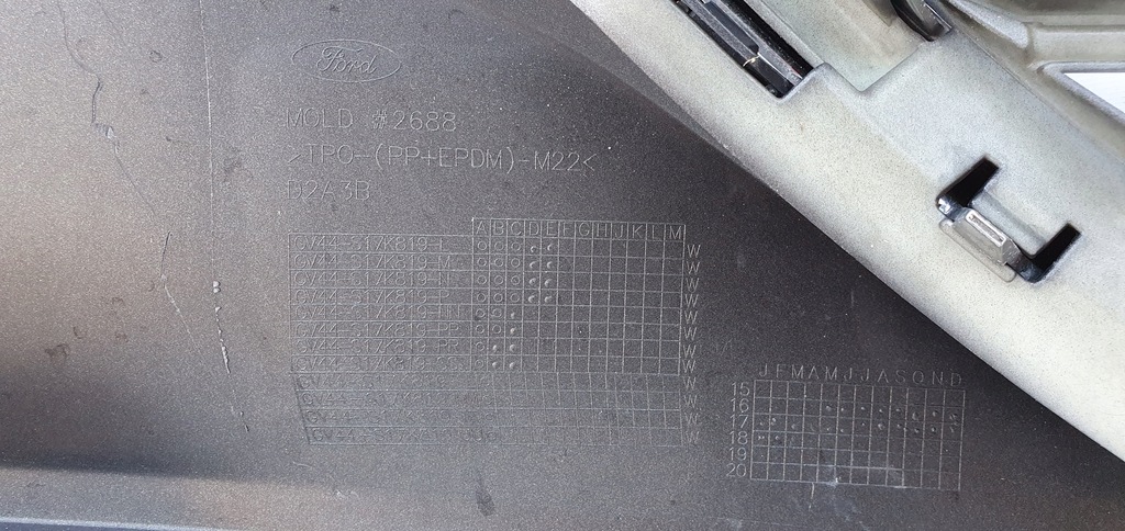 фото №13, Бампер перед решётка радиатора ford kuga mk2 lift vignale org