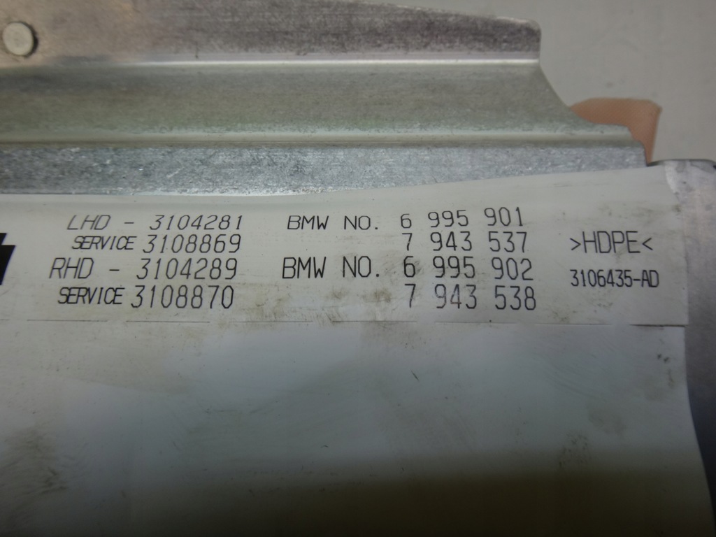 фото №6, Подушка правая приборная панель панели пассажира air bag bmw x5 e70 x6 e71 lci