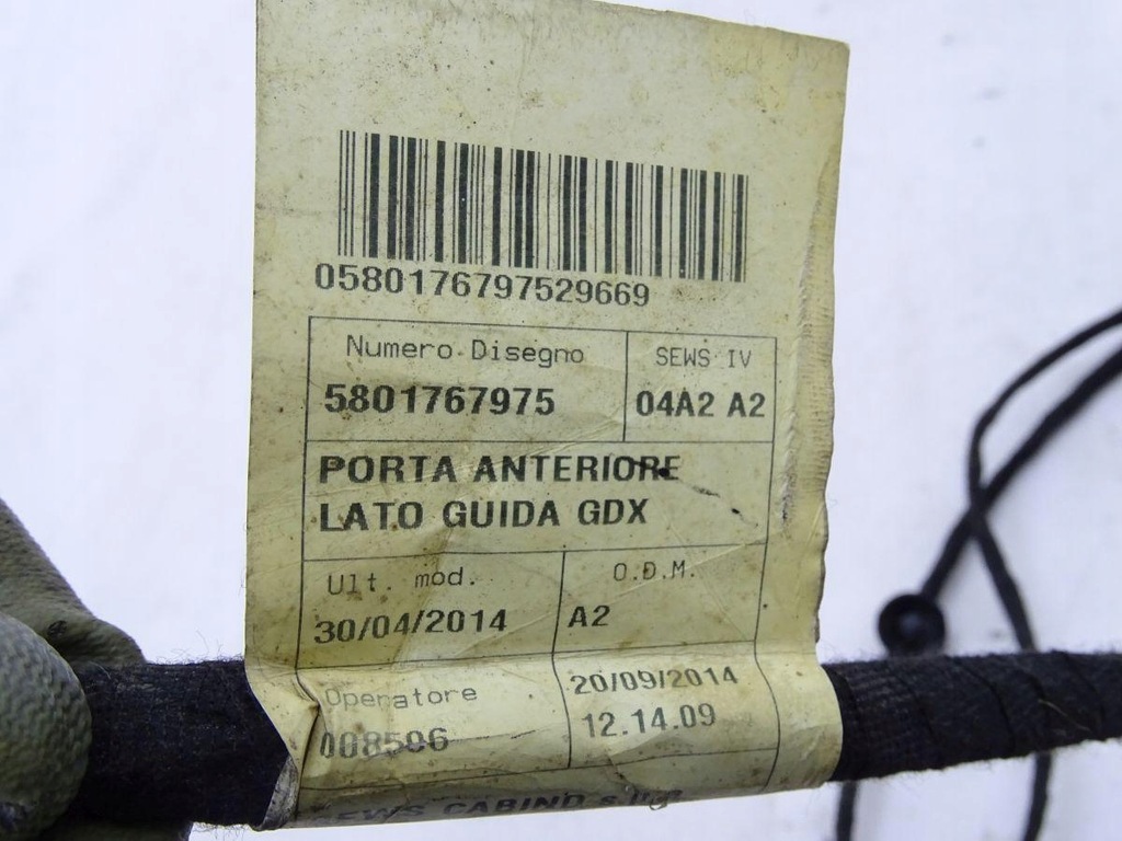 фото №5, Iveco daily vi 14- e6 джгут електропроводка двері лівий перед 5801767975 #939