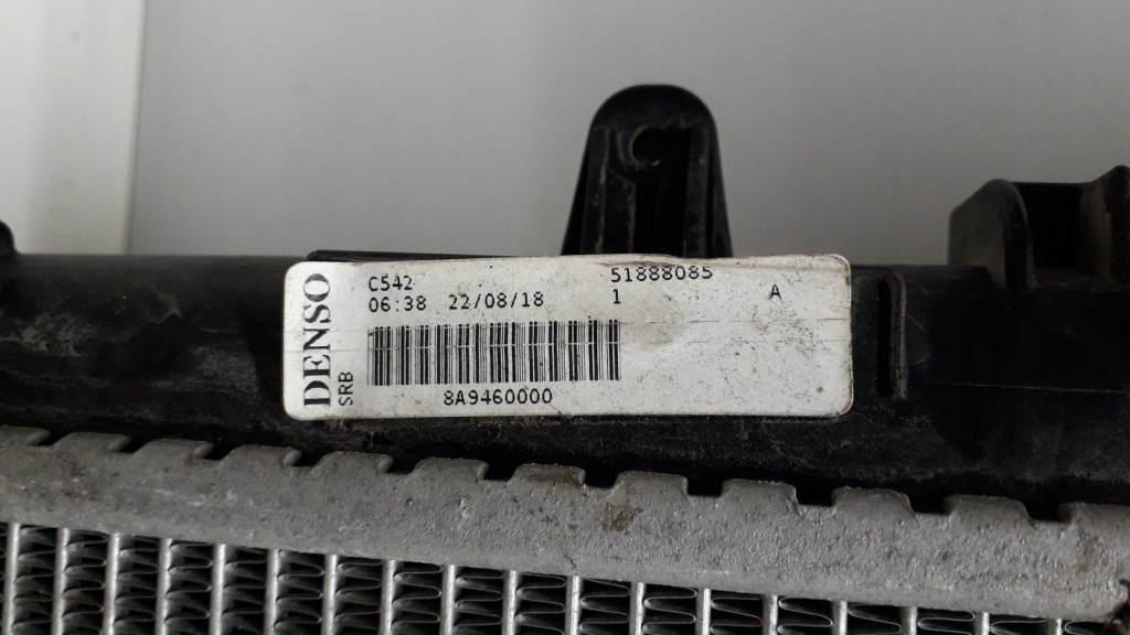 Fiat 500l 12- радиатор воды 51888085 8a9460000 Оригинал