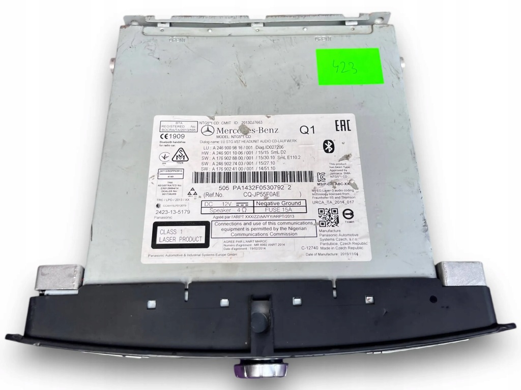 фото №6, Mercedes w246 радио navi 2469009816 #423 m