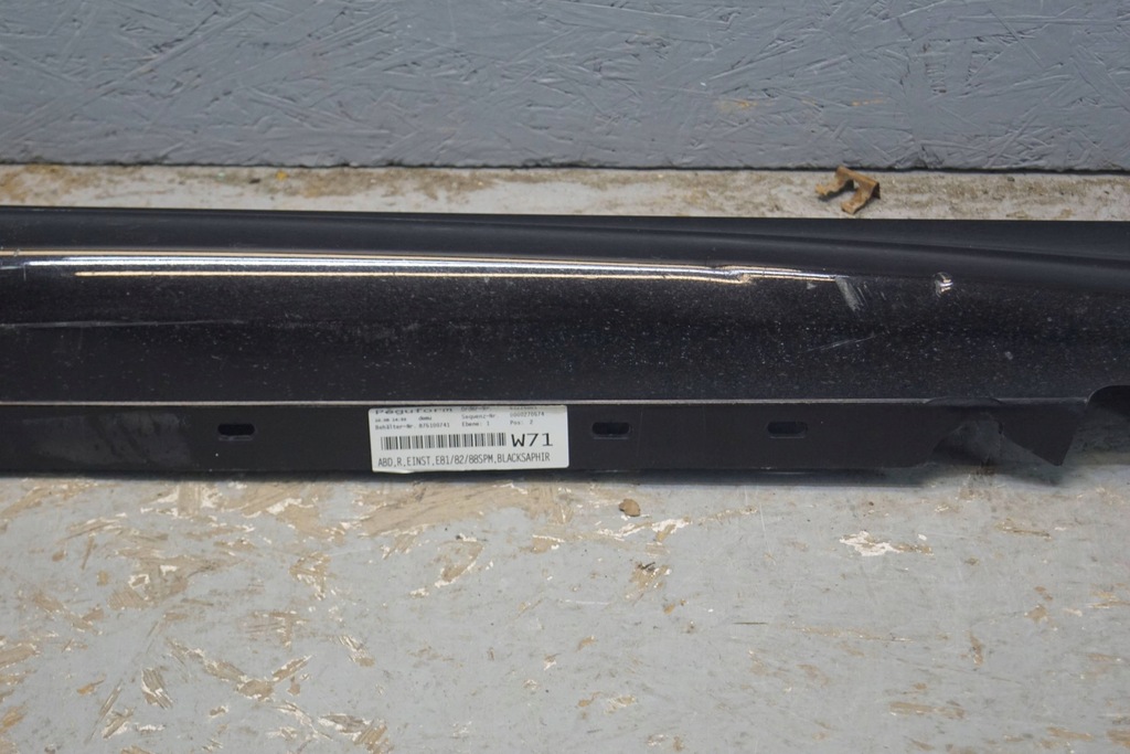 фото №9, Bmw e81 m-pakiet молдинг поріг права 8044664 p315