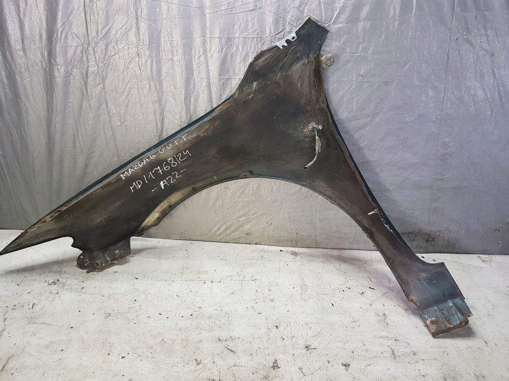 фото №10, Крыло mazda 6 gg правый перед зелёный 02-08r.