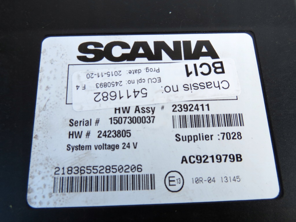 фото №8, Модуль блок управления надстройка bci1 2392411 scania r s