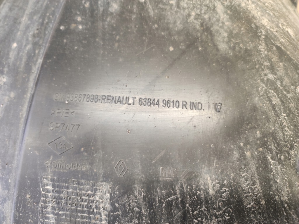 фото №12, Подкрылок правое перед vivaro b trafic iii 3