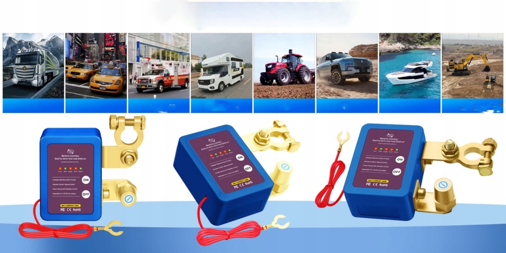 Дистанційний автоматичний вимикач odłącznik акумулятор 12v 240a 2x pilot ce Зі Шроту