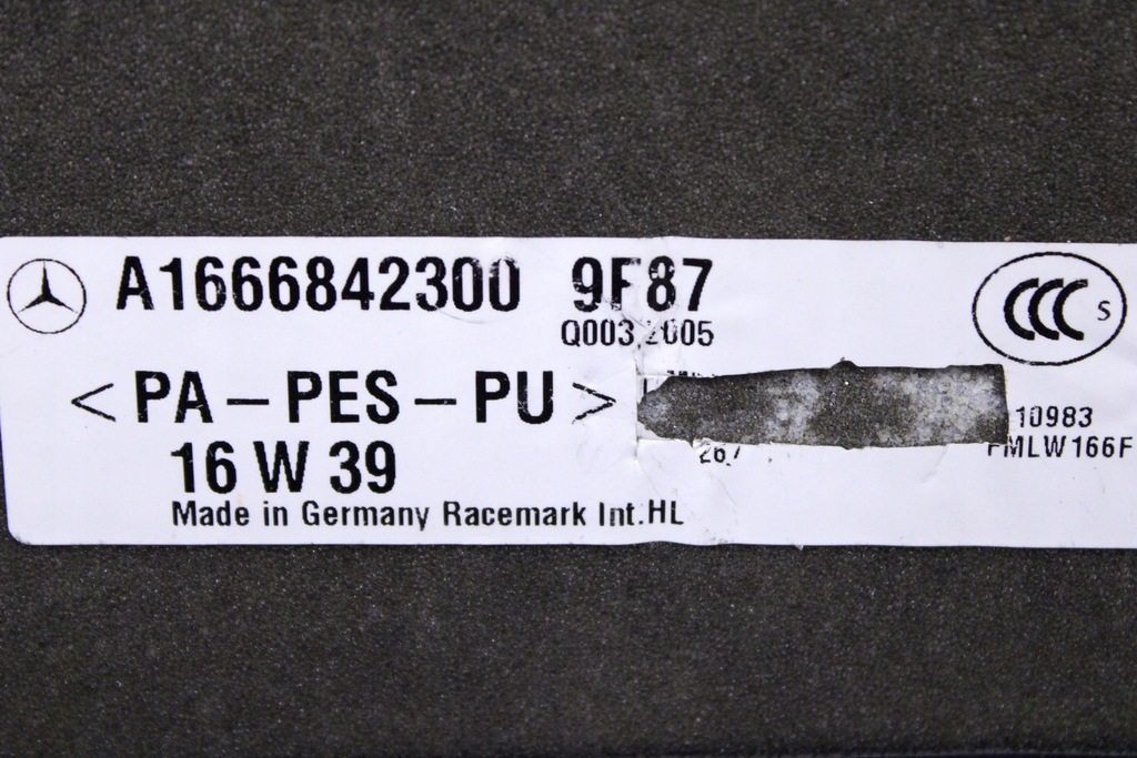 фото №13, Mercedes ml 166 w166 amg двірники килимки килимки велюрові a1666842300