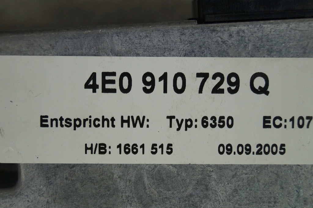 фото №5, Модуль блок управления навигации audi a6 c6 4f 04-08