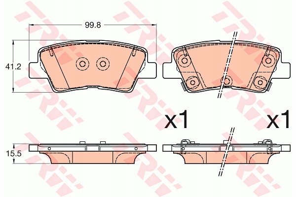 фото №9, Гальмівні колодки ham. задня gdb3594 trw