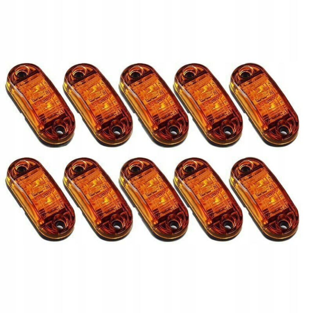 10szt фара габаритна габаритний ліхтар діодна led габаритний причіп вантажівка Зі Шроту