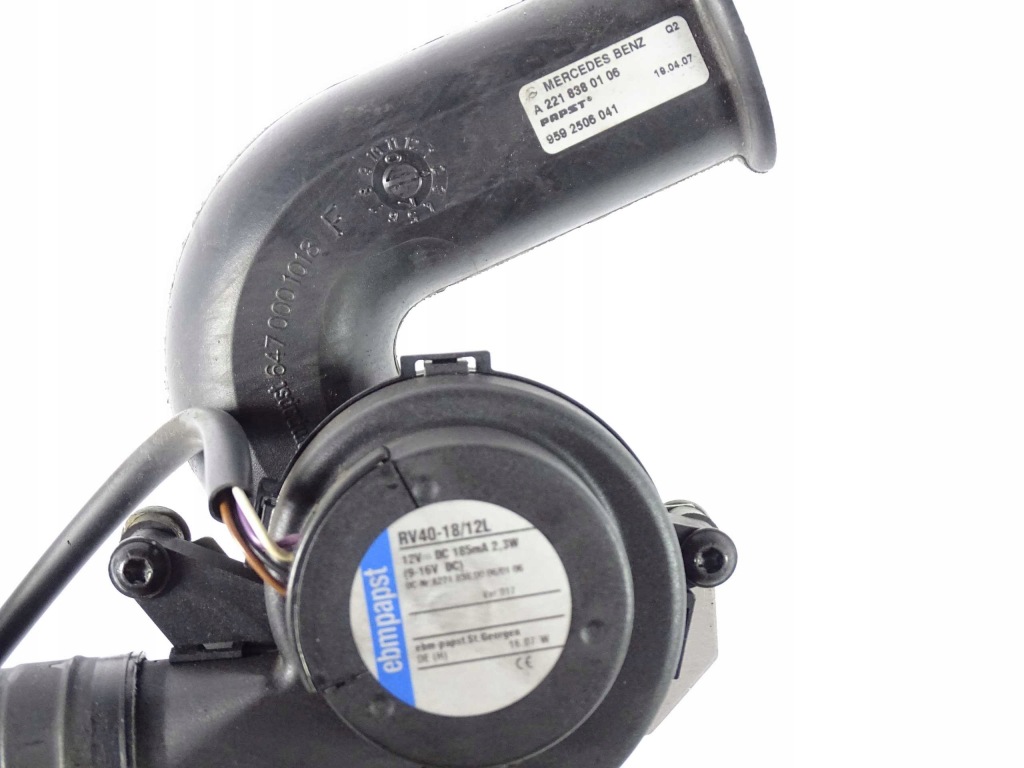 фото №3, Mercedes w216 w221 вентилятор воздуходувка