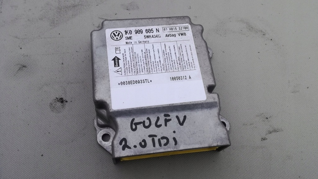 фото №1, Модуль подушек air bag vw golf v 1k0909605n